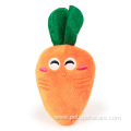 Vegetable series plush carrot dog toy with sound